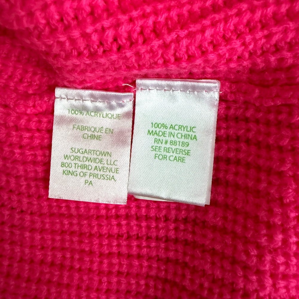 Lilly Pulitzer Nueve Sweater in Hyper Pink Size Medium - Picture 10 of 11